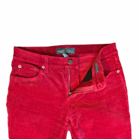 RALPH LAUREN Burgundy Red Corduroy Pants Size 2 - Picture 2 of 4